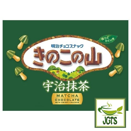 Meiji Kinoko No Yama Matcha Chocolate - Uji Matcha