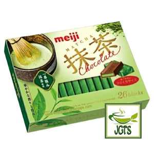 (Meiji) Matcha Chocolate - Outer box package