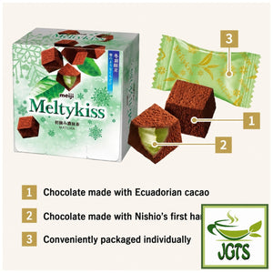 (Meiji) Melty Kiss First Picked Dark Matcha - 3 Points matcha chocolate (E)