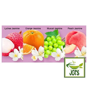Meito Sangyo Stick Mate - Jasmine Tea Assortment - Four Jasmine and fruit flavors (E)