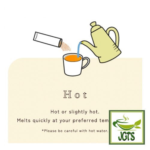 Meito Sangyo Stick Mate Jasmine Tea Assortment - Instructions for brewing hot