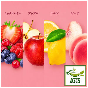 (Meito Sangyo) - Stick Mate Fruit Tea Assortment - Lemon Peach Mixed Berry Apple Flavors