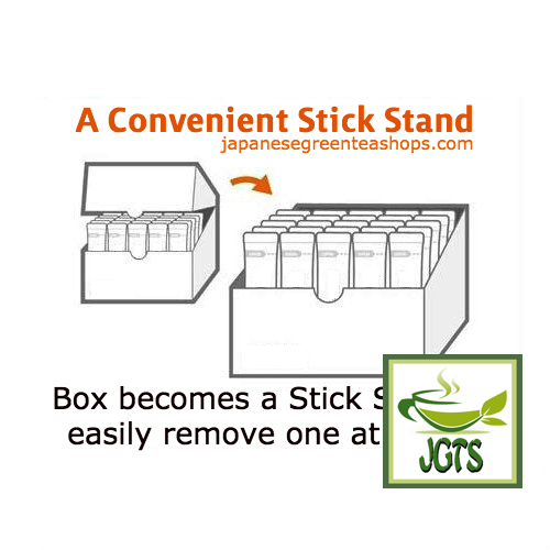 (Meito Sangyo) Stick Mate Tea Latte Assortment - Easy take out Stand Box