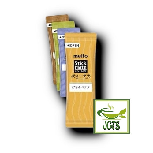 (Meito Sangyo) Stick Mate Tea Latte Assortment - Individually wrapped stick type