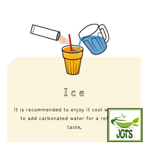 (Meito Sangyo) Stick Mate Tea Latte Assortment - Instructions for brewing cold