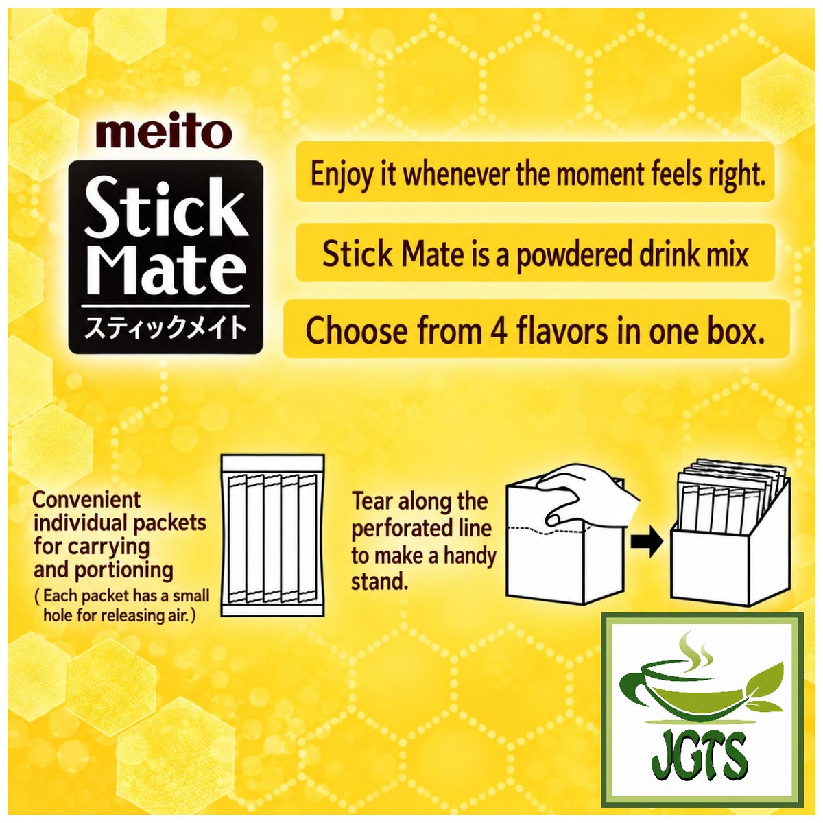 (Meito) Stick Mate Honey Black Tea Assortment - Easy serve box (E)