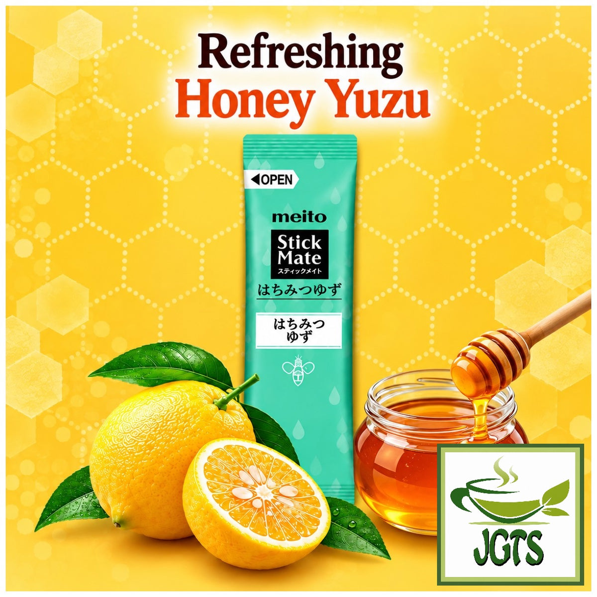 (Meito) Stick Mate Honey Black Tea Assortment - Honey and Yuzu