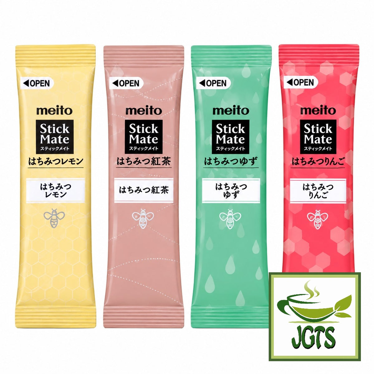 (Meito) Stick Mate Honey Black Tea Assortment - Individually wrapped single serving containers