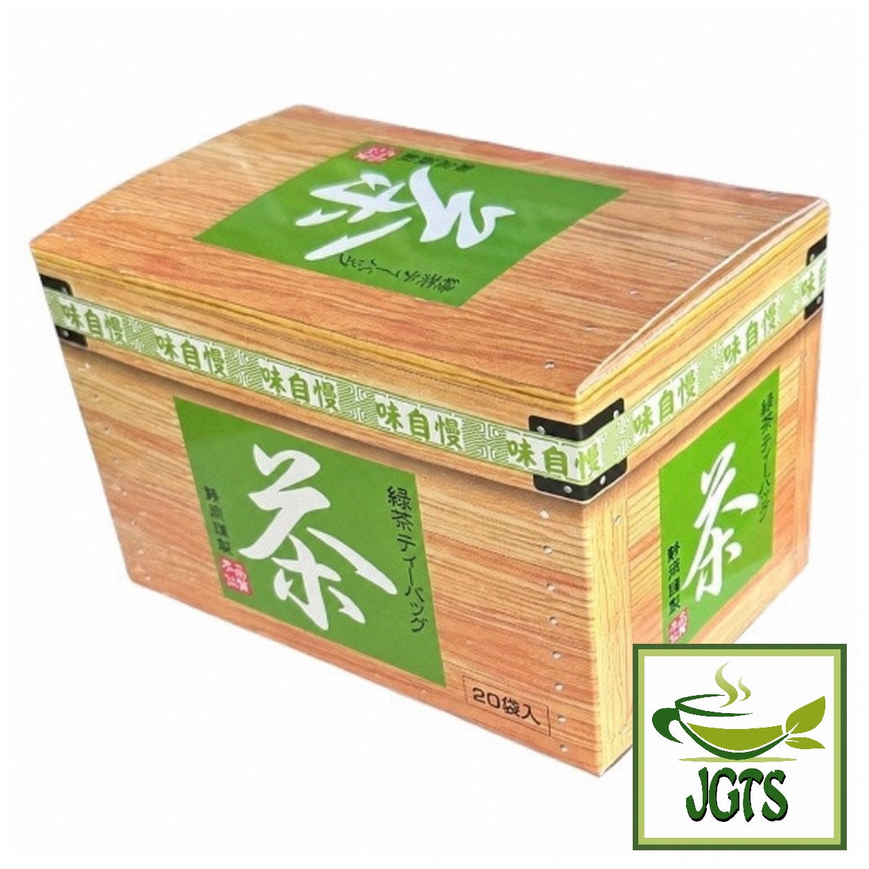 (Meiyo) Shizuoka Green Tea Bags with Matcha - Japanese chabako box design 