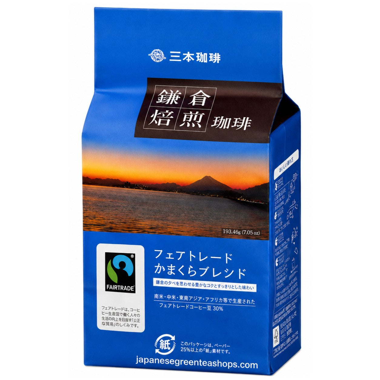 Mitsumoto Coffee) Kamakura Roasted Fair Trade Blend Coffee