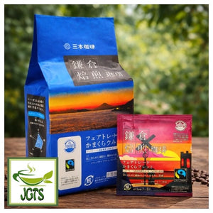 (Mitsumoto Coffee) Kamakura Roasted Fair Trade Blend Coffee - Package and 1 packet photo