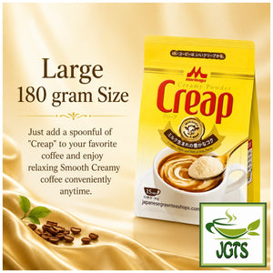 (Morinaga) - Creap Creamy Powder Coffee Creamer - Large 180 gram size