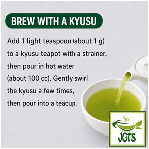 (Nanaya) Uji Matcha 30g - Instructions to brew Nanaya matcha hot (E)