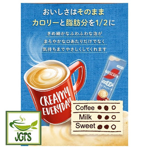 Nescafé Excella Fuwa Cafe Latte Half & Half Instant Coffee - Flavor chart