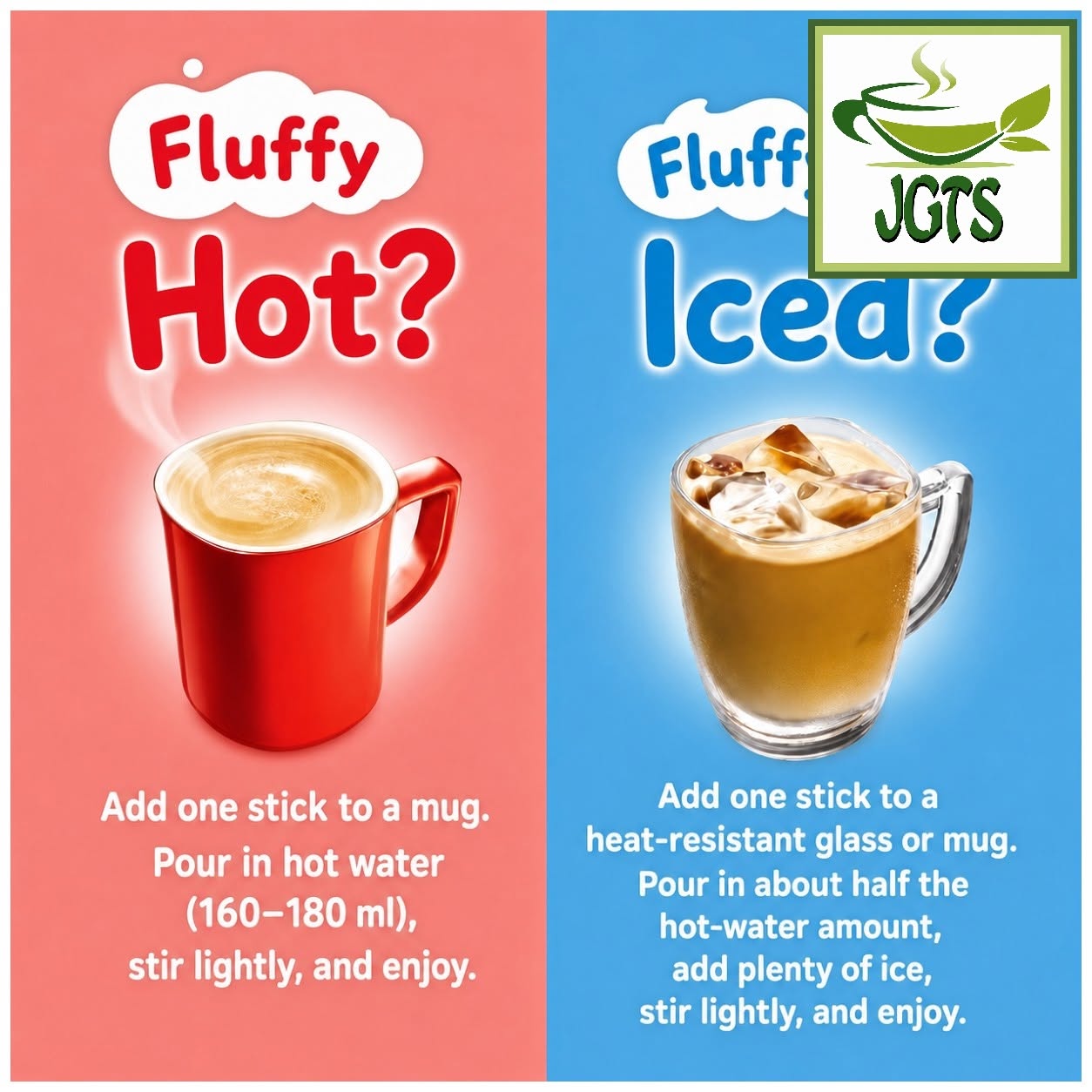 Nescafe Excella Fuwa Cafe Latte Mellow Milk Instant Coffee - Instructions how to brew Nescafe (E)
