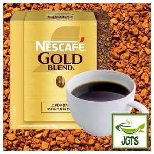 Nescafe Gold Blend Black Instant Coffee 20 Sticks - Brewed in cup and box