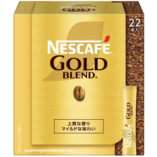 Nescafe Gold Blend Black Instant Coffee 22 Sticks – Japanese Green Tea Shops