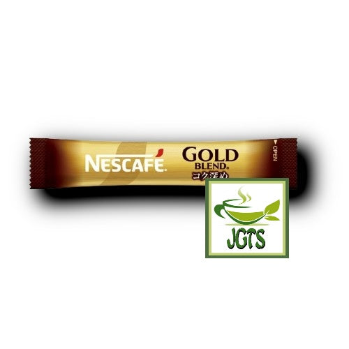Nescafe Gold Blend Rich Deep Black Instant Coffee 22 Sticks - Individually wrapped stick type