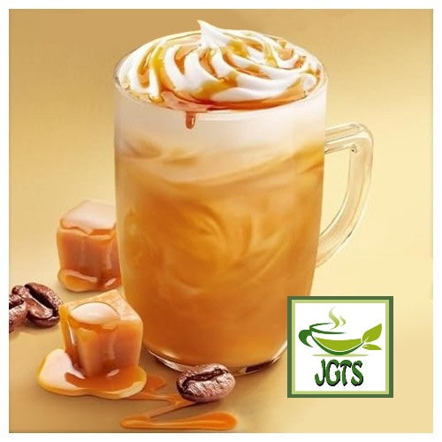 Nescafe Whipped Time Caramel Macchiato - Fresh brewed in mug