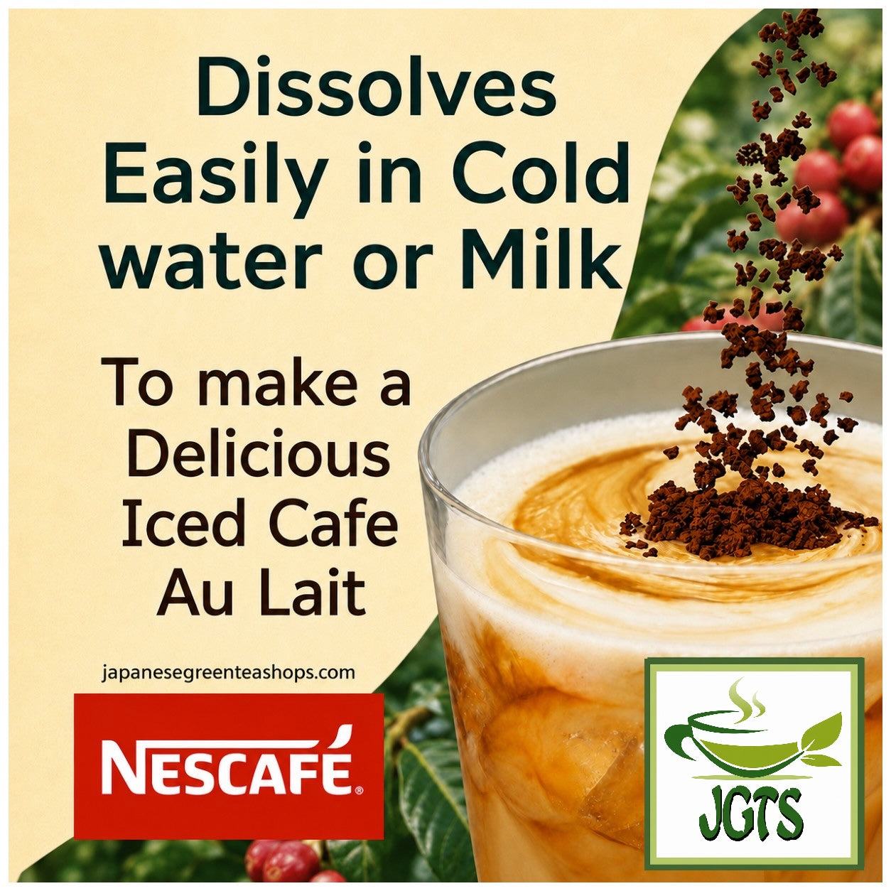 (Nescafe) - Gold Blend Rich Deep Black Instant Coffee 20 Sticks  - Dissolves easily in milk or water