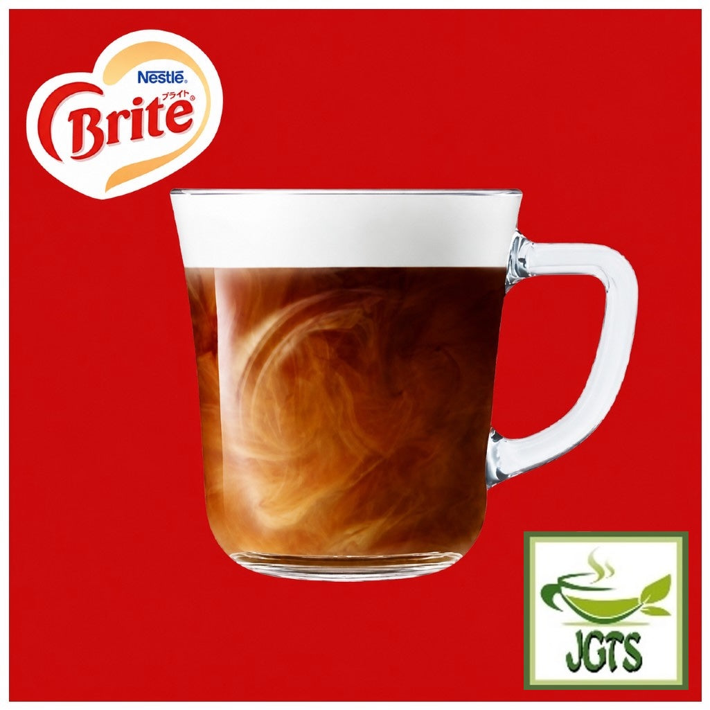 Nestle Brite Creaming Powder (Large Size) - Brite in coffee in glass