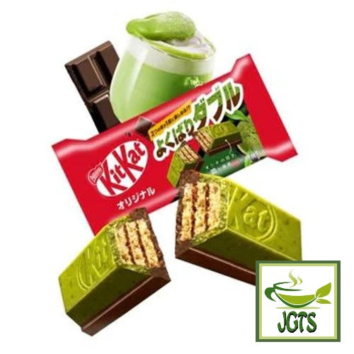 Nestle Japan Mini KitKat Yokubari Double Adult Sweet Matcha & Original - Uji Matcha and Chocolate
