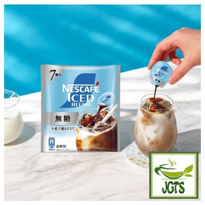 Nestlé Japan Nescafé Ice Blend Potion (No Sugar) - Package and potion poured in glass