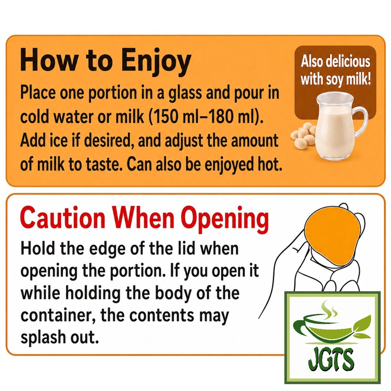 Nestle Japan Nescafe Potion Caramel Macchiato - Instructions how to use potion type (E)