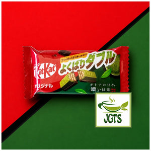 (Nestle Japan) Mini KitKat Yokubari Double Adult Sweet Matcha & Original - Individually wrapped kit kat