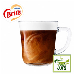 (Nestle) - Brite Creaming Powder (L Size) - Brite in coffee in glass