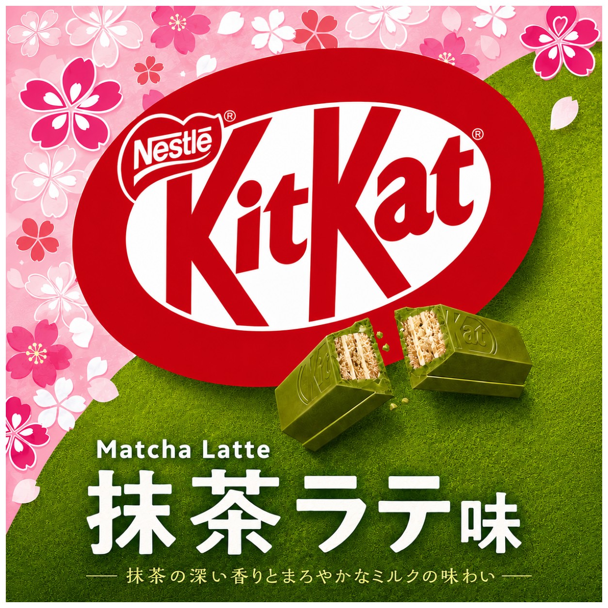 (Nestle) - Japan KitKat Mini Matcha Latte - Popular kit kat in Japan