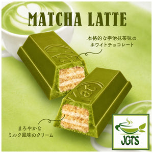 (Nestle) Japan KitKat Mini Matcha Latte - crisp waffer covered with matcha chocolate 