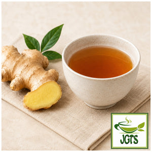 Nitto Black Tea Ginger Tea Bags - fresh brewed in a cup
