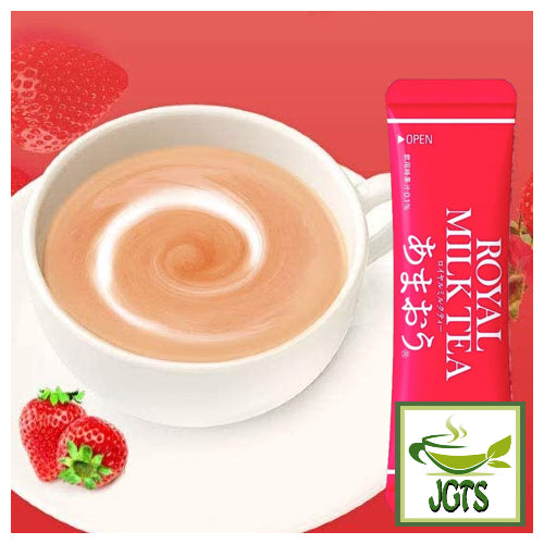 Nitto Black Tea Royal Milk Tea Amaou  - One stick brewed in cup