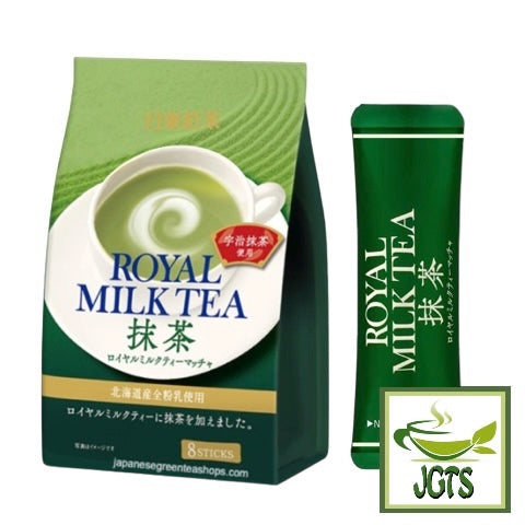 Nittoh - Royal Milk Tea Matcha - Package and one stick