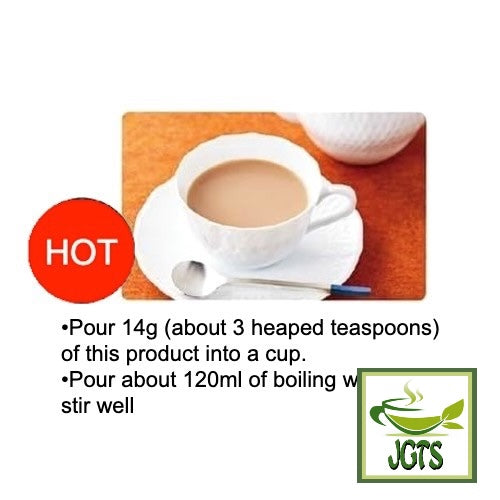 Nittoh Black Tea Royal Milk Tea (Bag) - Instructions to brew hot (E)