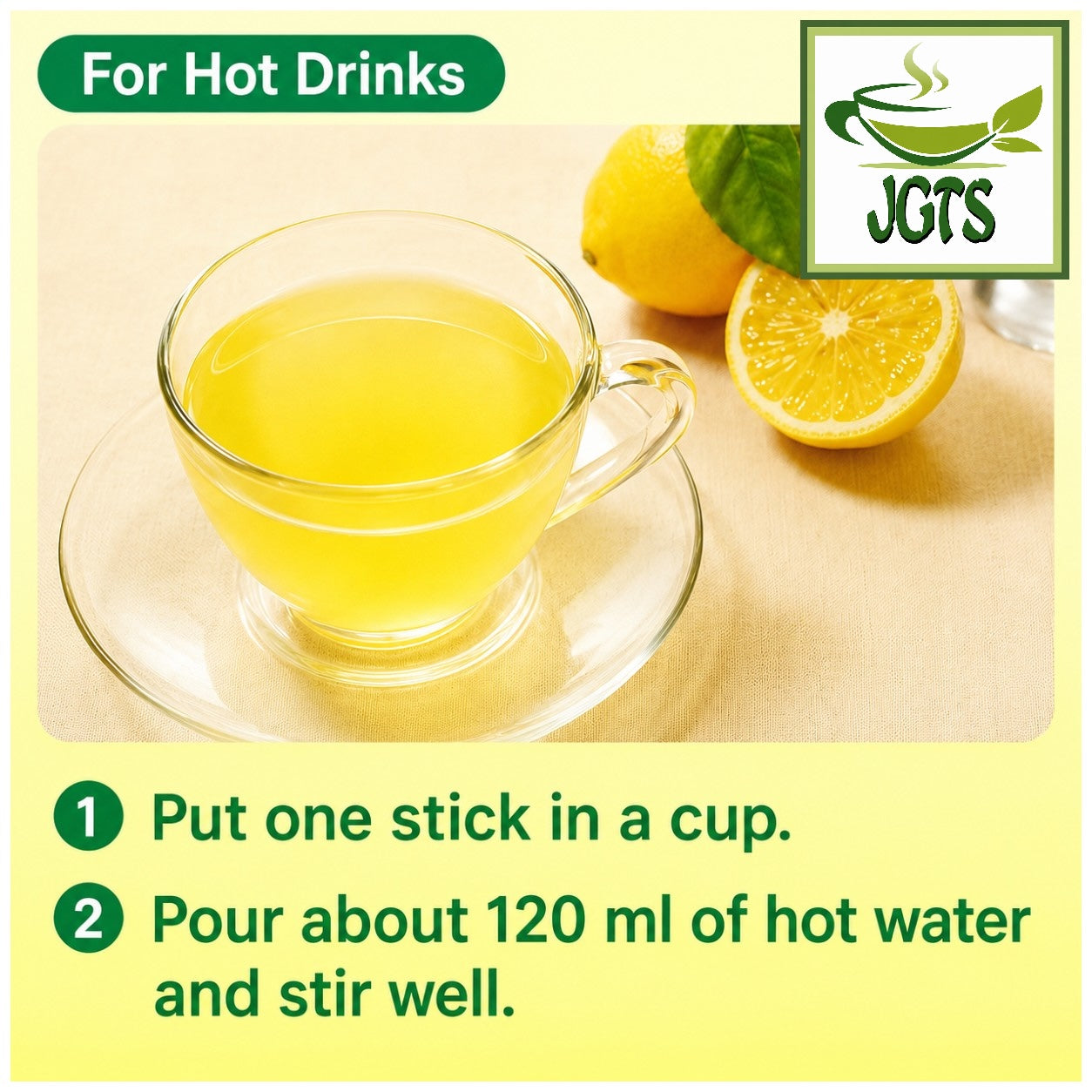 Nittoh C&Lemon - Instructions to prepare hot (E)