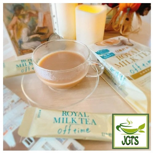 Nittoh Royal Milk Tea Off Time - Photograpg of brewed in cup