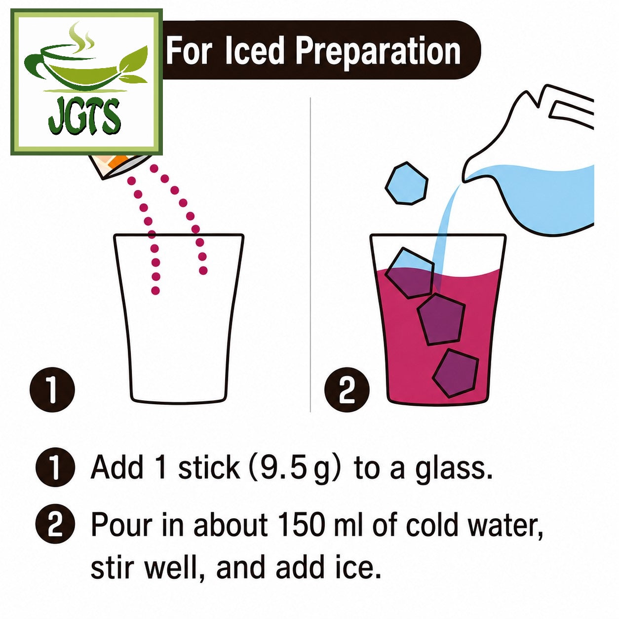 (Nittoh) - Blissful Fruit Tea Sangria - Directions how to make iced sangria (E)