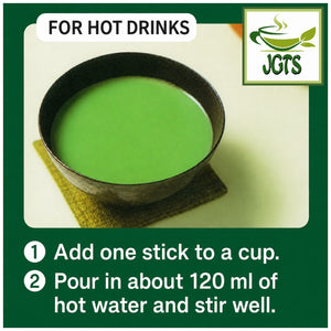 (Nittoh) - Matcha Au Lait - Instructions how to brew hot Matcha Au Lait.(E)