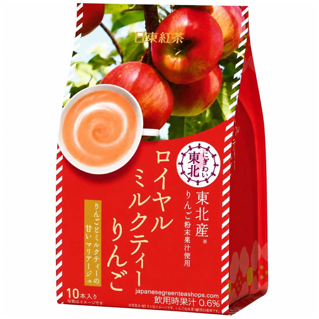 (Nittoh) - Nigiwai Tohoku Royal Milk Tea Apple