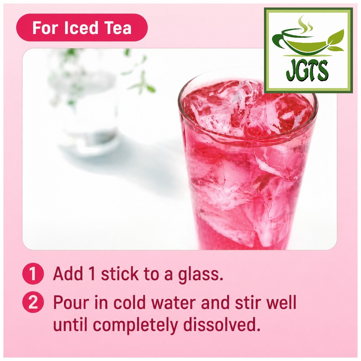 (Nittoh) - Rose Hip Tea - Instructions to make cold rose hip tea (E)