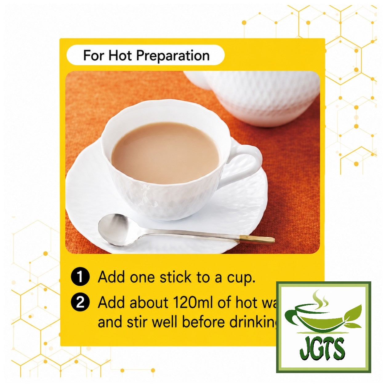 (Nittoh) - Royal Milk Tea Honey - How to brew milk tea Hot (E)