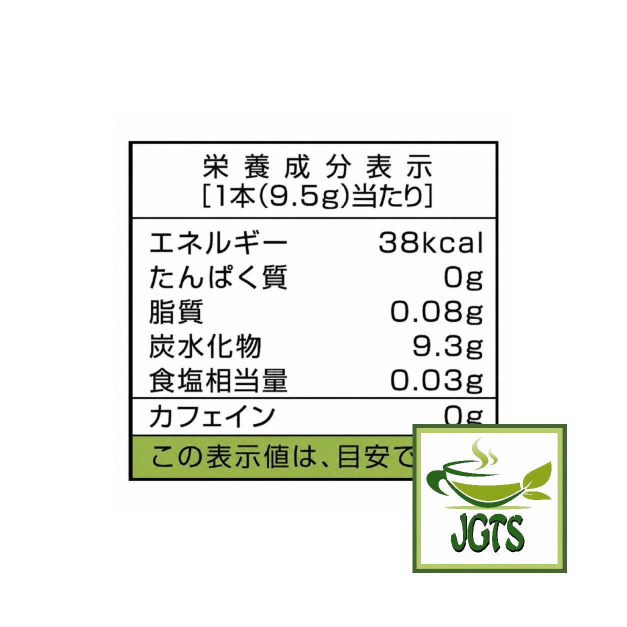 (Nittoh) Blissful Shine Muscat - Nutrition information