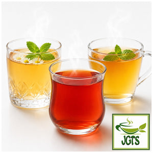 (Nittoh) Caffeine-free Black Tea Aroma House Variety Pack - Served hot in glasses