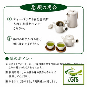 Nomura Sangyo -  Sencha Green Tea Bags - Instructions to prepere hot