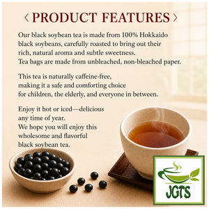 OSK Hokkaido Beppin Black Bean Tea Bags - 100% Hokkaido balck soy beans (E)