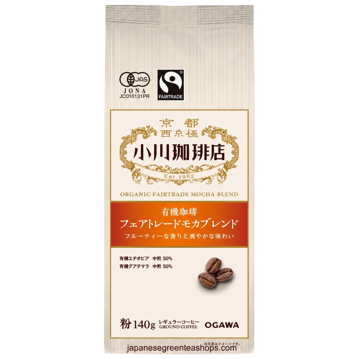 Ogawa Coffee Shop - Fair Trade Mocha Blend Ground Coffee