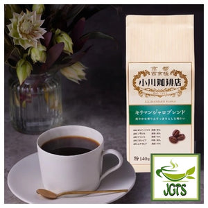 Ogawa Coffee Shop Kilimanjaro Ground Coffee - Brewed in cup and package