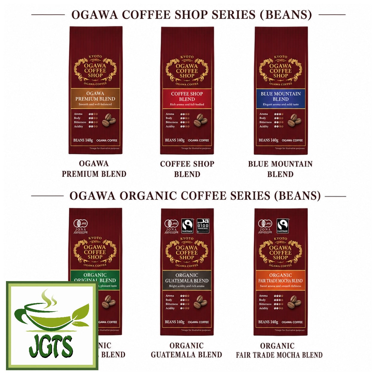 (Ogawa Coffee Shop) - Shop Blend Coffee Beans - Ogawa coffee bean selection (E)